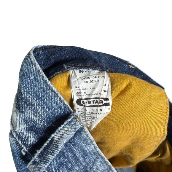 G-Star Size 33x34 Arc Loose Tapered Jeans Faded Medium Blue Wash - Picture 5 of 8